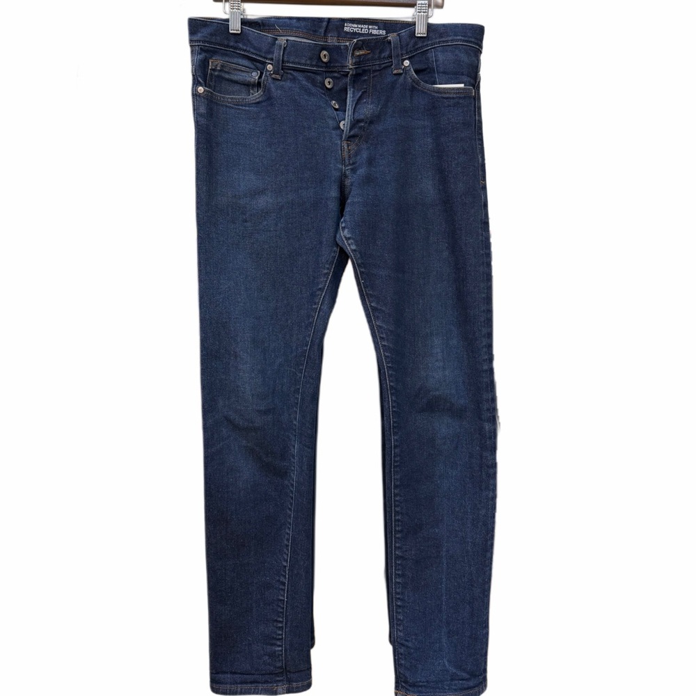 H&M Dark Wash Button-Fly Jeans